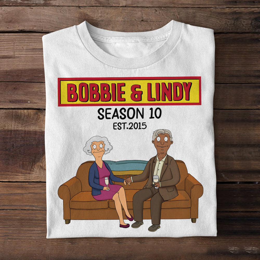 Seasons Series - Burger Couple Shirt - Personalized Anniversary Gifts-Homacus