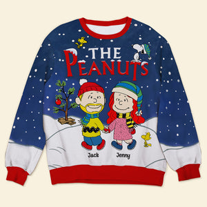 Personalized Gifts For Couple Ugly Sweater Couple Hand In Hand 04HUTN031023HH-Homacus