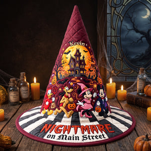 Nightmare Quilted Witch Hat - Personalized Gifts For Witch Lover 02pata130826