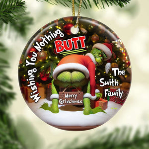 Personalized Gifts For Family, Ceramic Ornament 01HUDT240724 Naughty Ornament-Homacus