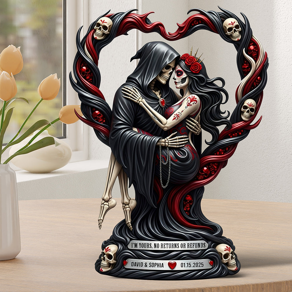 Love To Death Acrylic Plaque Personalized Gifts For Couple 05TGQN180625-Homacus
