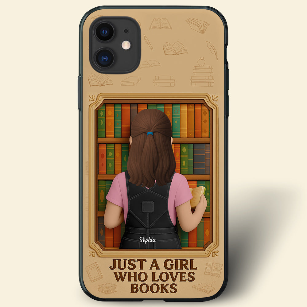 Reading Book Girl Phone Case - Personalized Gifts For Book Lovers 01NAQN030625-Homacus