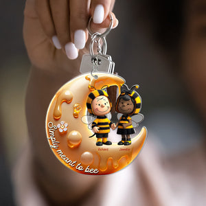 Personalized Gifts For Bee Couple Keychain, Simply Meant To Be 01TGQN201224-Homacus