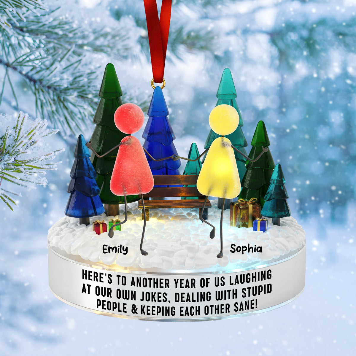 Sea Glass Friendship Ornament – Personalized Christmas Gifts For Besties 05naqn281025-Homacus