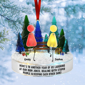 Sea Glass Friendship Ornament – Personalized Christmas Gifts For Besties 05naqn281025-Homacus