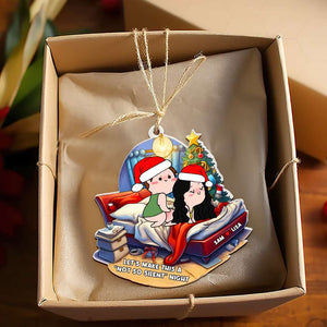 Personalized Christmas Gift for Couple, Naughty Couple Not So Silent Night Ornament 02TOMH031024HH-Homacus