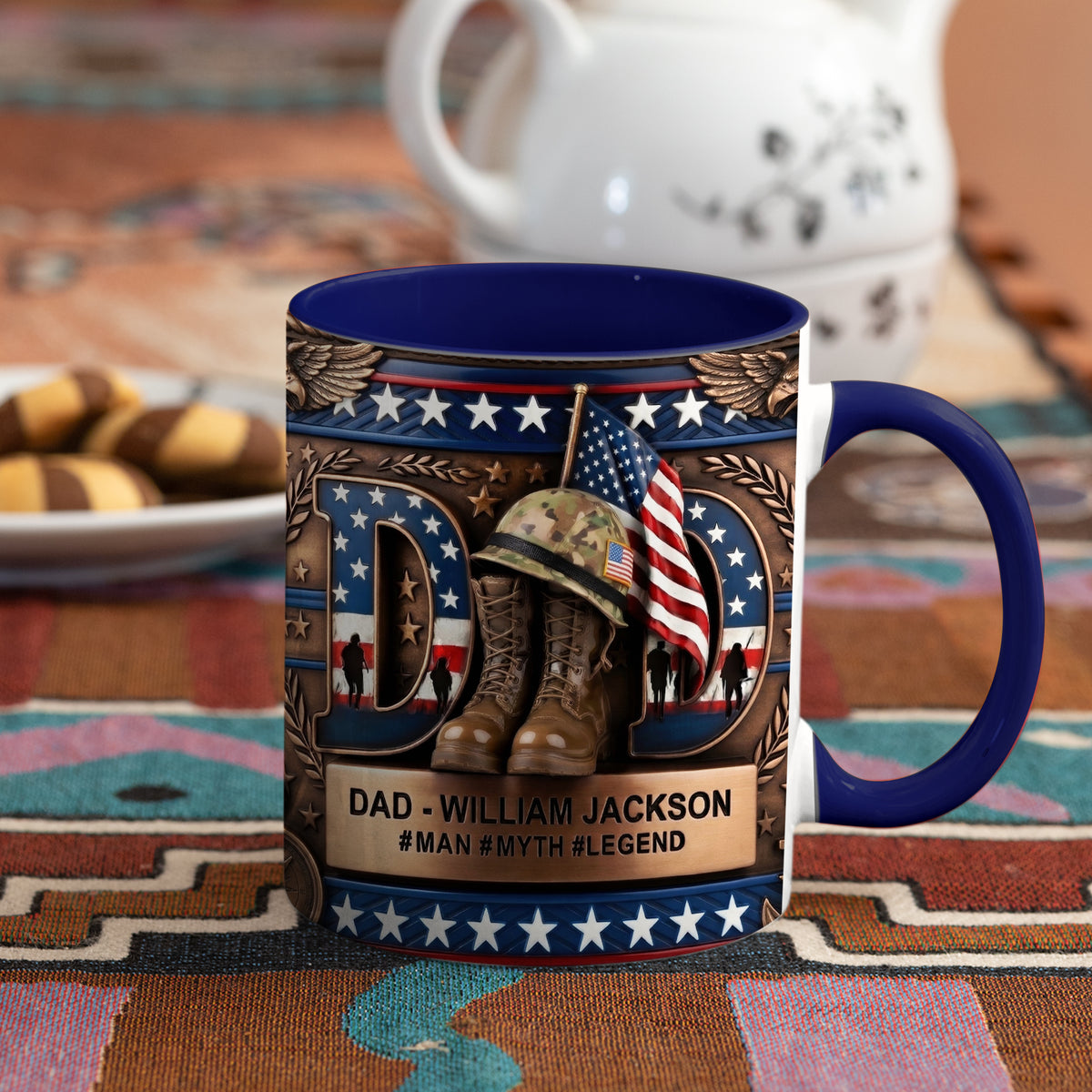 Veteran Dad Coffee Accent Mug - Personalized Gifts For Dad 03tyqn130426-Homacus