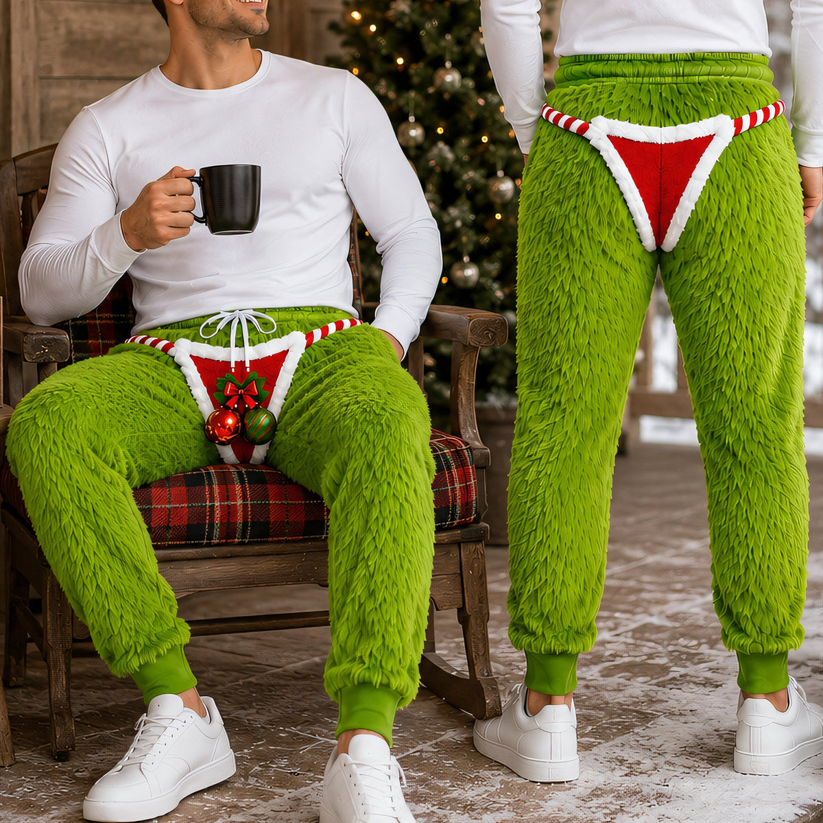 Naughty Furry Christmas Sweatpants - Personalized Gifts For Him 04tyqn290826