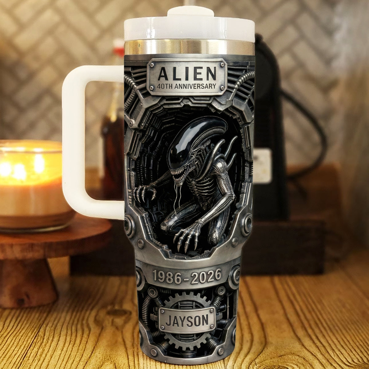 Sci-Fi Creature Celebrating 40th Anniversary Tumbler - Personalized Gifts 05kiqn050326-Homacus
