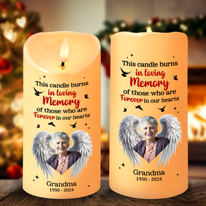 Custom Photo Memorial Gifts For Family Led Candle 04TGPU281024-Homacus