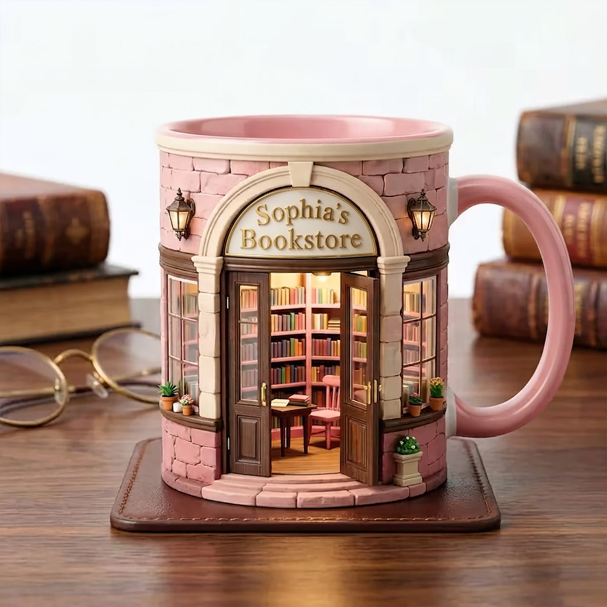 Custom Bookstore Mug - Personalized Coffee Mug - Book Lover Gifts-Homacus