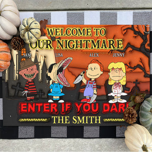 Personalized Gifts For Family Doormat Halloween 02XQMH220824HG-Homacus