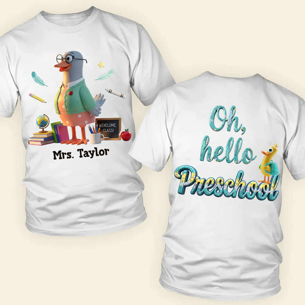 Quack to School Shirt Personalized Gifts For Teacher 04OHDT110725-Homacus