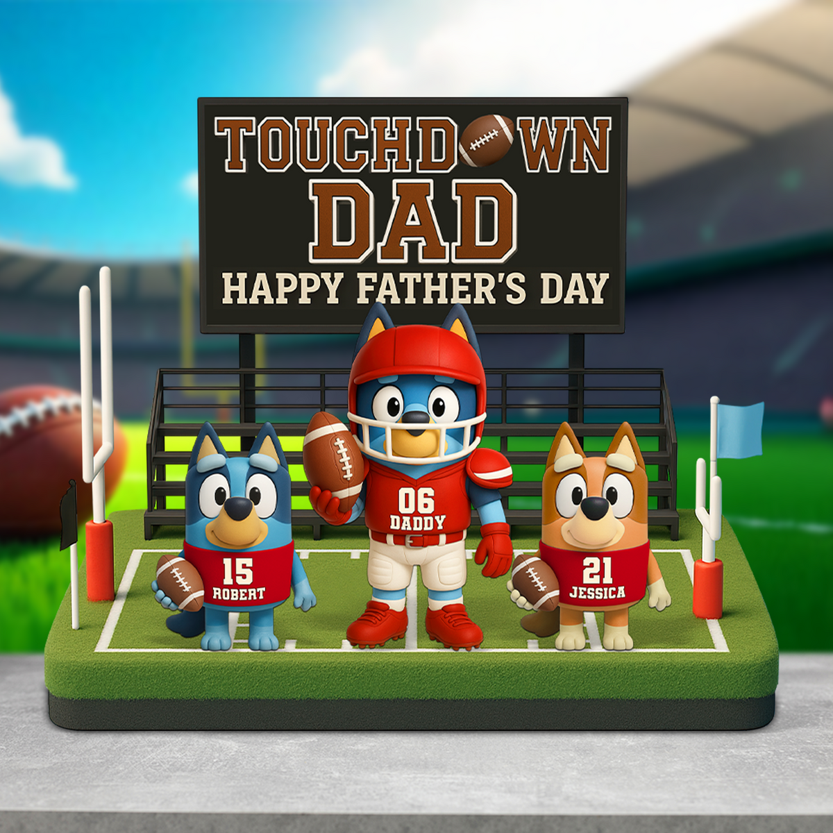 American Football Dad Acrylic Plaque - Personalized Gifts For Dad 03ohpu090525-Homacus