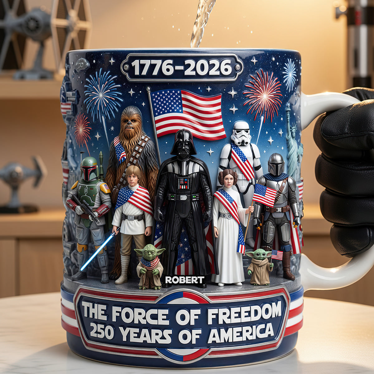Warriors Celebrated America 250th Anniversary Magic Mug - Gifts For Patriots 02tydt010626