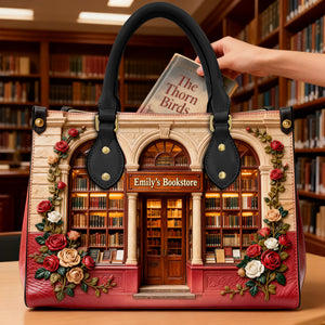 Book Store Theme Leather Bag - Personalized Gifts For Book Lover Leather Bag 02NALU060226-Homacus