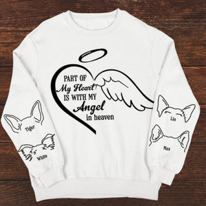 Personalized Gifts For Dog Lovers Shirt 04ohtn311224 Part Of My Heart Is My Angel In Heaven-Homacus