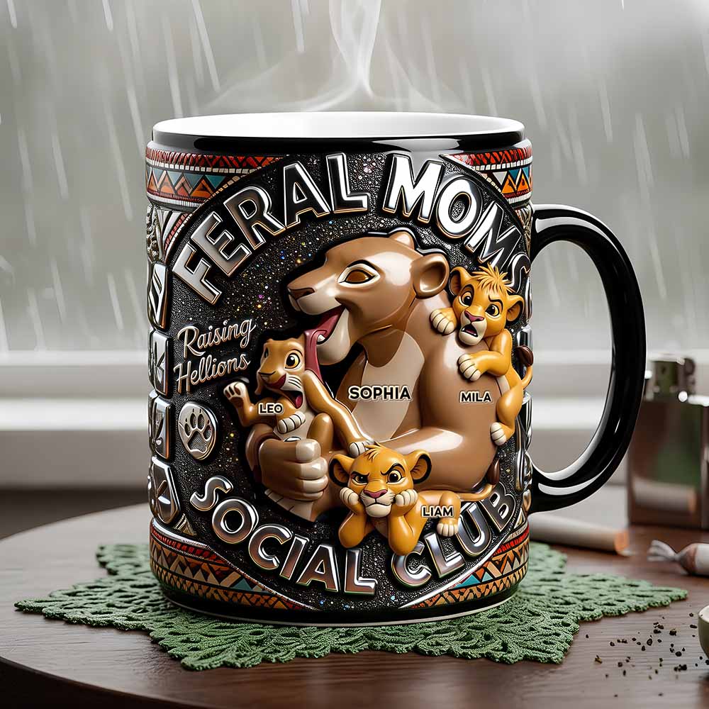 Feral Moms Social Club Magic Mug - Personalized Gifts For Moms 02qhdt210426-Homacus