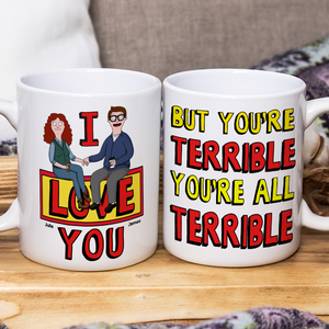 Personalized Gifts For Couple Coffee Mug 02ohpu140225pa I Love You-Homacus