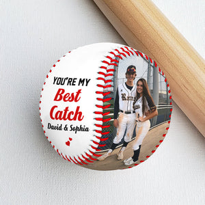 Custom Photo Couple Baseball Lovers Gifts 04TODT041124-Homacus