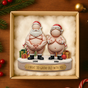 Funny Old Couple Christmas Ornament Personalized Gifts 06ohtn211125-Homacus