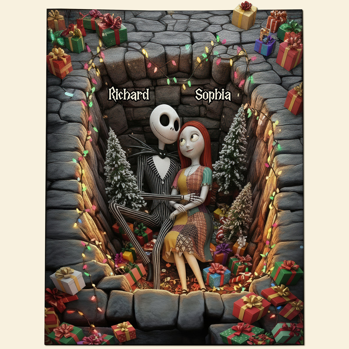 Spooky Love Doormat - Personalized Gifts For Couple 02ohqn151025-Homacus