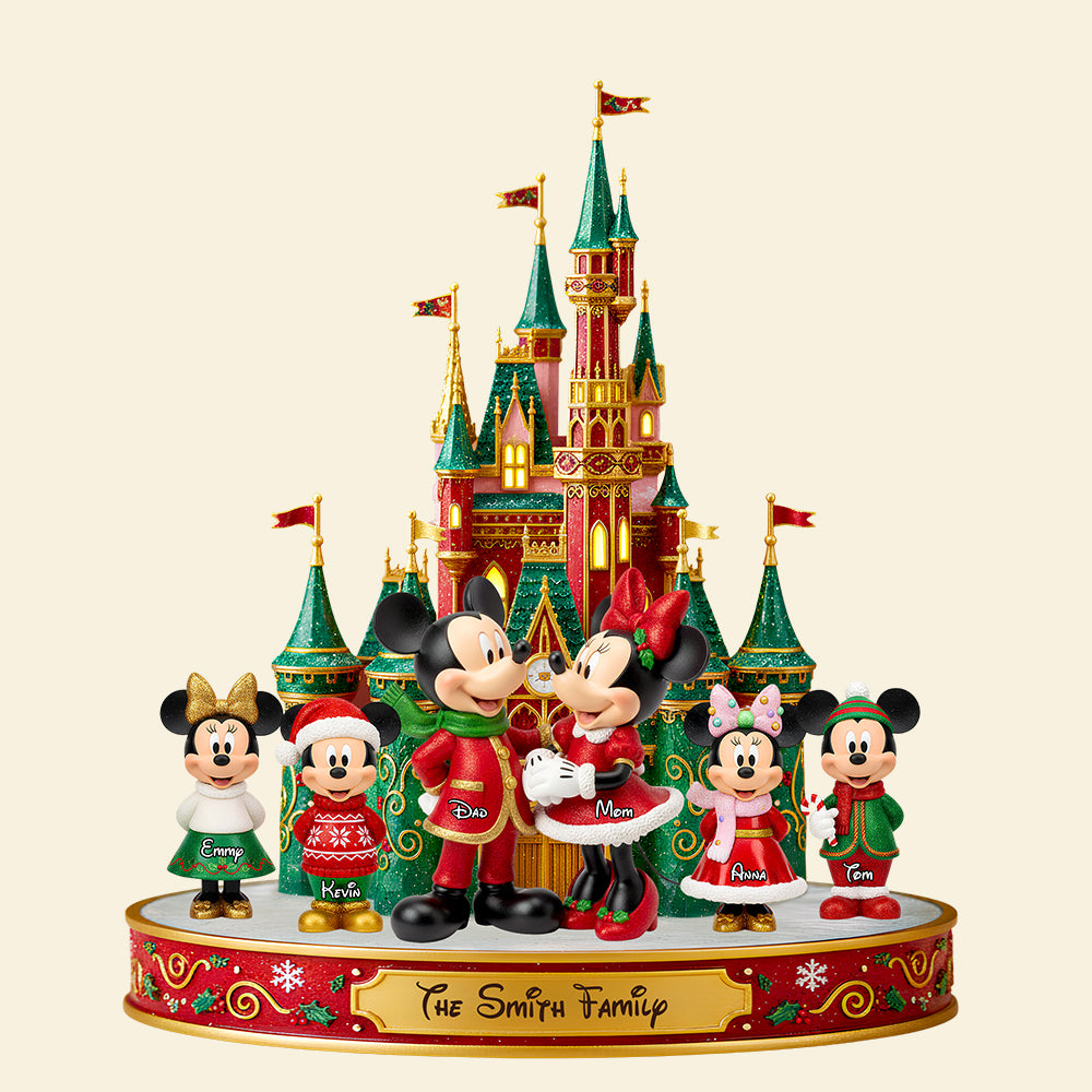 Magical Family Christmas Castle Acrylic Plaque - Personalized Gifts For Family 01PGDT240925-Homacus