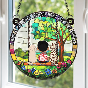 Personalized Gifts For Dog Lovers Suncatcher Ornament, Bond That Can't Be Broken 02tgqn190225hg-Homacus