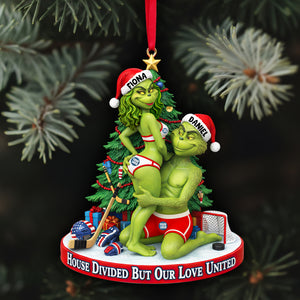 Love On Ice Christmas Ornament - Personalized Gift For Couples 02HULU290925-Homacus