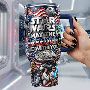 Freedom With You 40oz Tumbler - Personalized Gifts For Patriots 03pata110626-Homacus