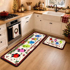 Christmas Glove Family Runner Rug - Personalized Gifts For Family Runner Rug 02NADT260826
