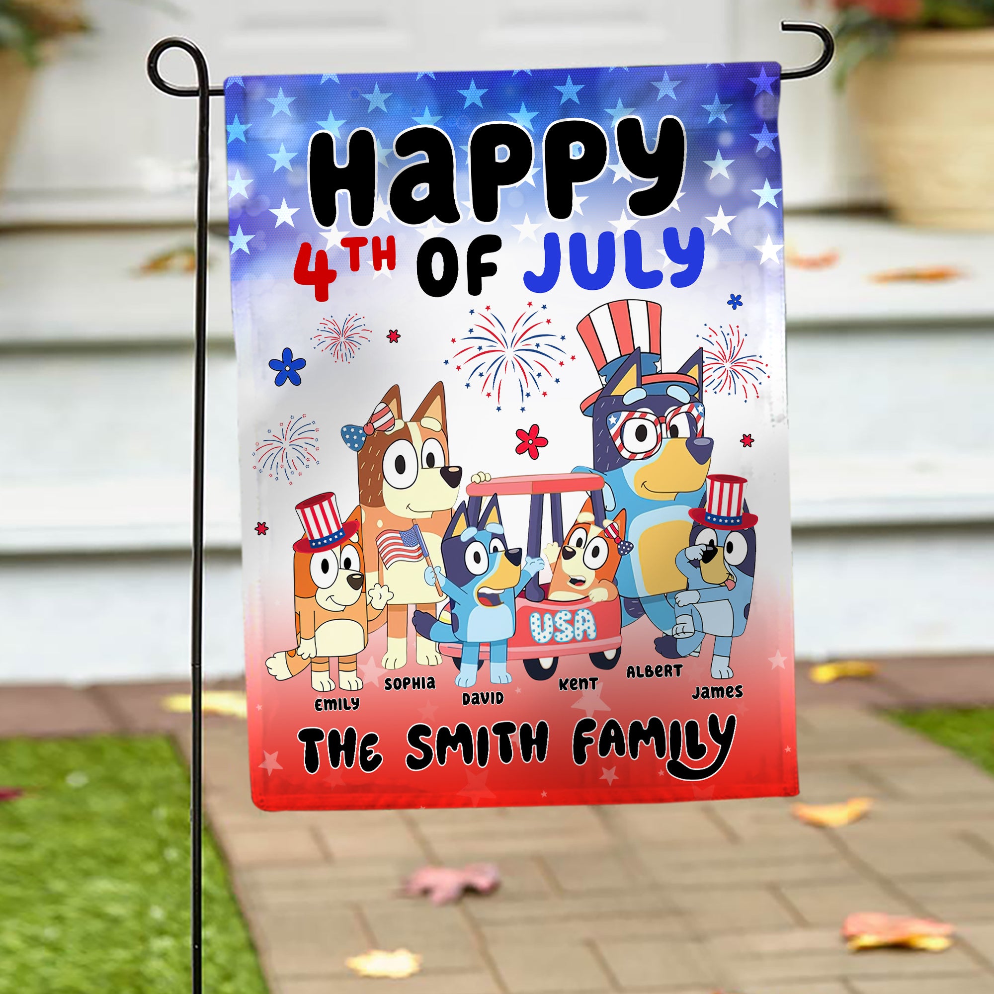 Personalized Gifts For Family Garden Flag 02toqn030624 4th of July-Homacus