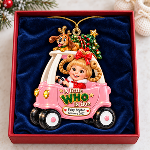 Baby On Car Ornament - Personalized Gifts For Pregnancy Christmas Ornament 05HUQN161026-Homacus