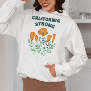 Pray for California Los Angeles Fire Strong Shirt Poppy Flower-Homacus