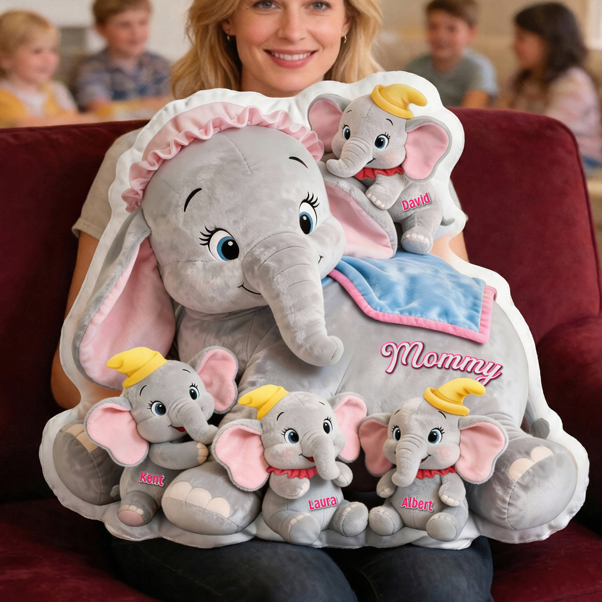 Love Mom Custom Shape Pillow - Personalized Gifts For Mother 01huqn050226-Homacus