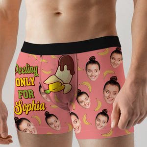 Custom Photo Funny Gifts For Him Men's Boxers 01totn111224 Peeling Only For Her-Homacus