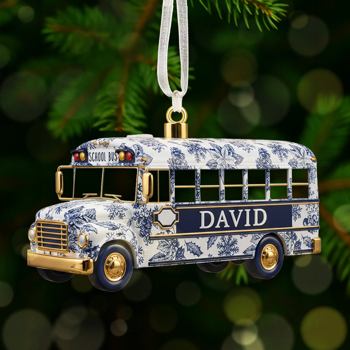 Personalized Gifts For School Bus Drivers Christmas Ornament 07pgmg081025-Homacus