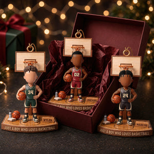 Basketball Boy Christmas Ornament - Personalized Gifts For Christmas 03ttdt250926