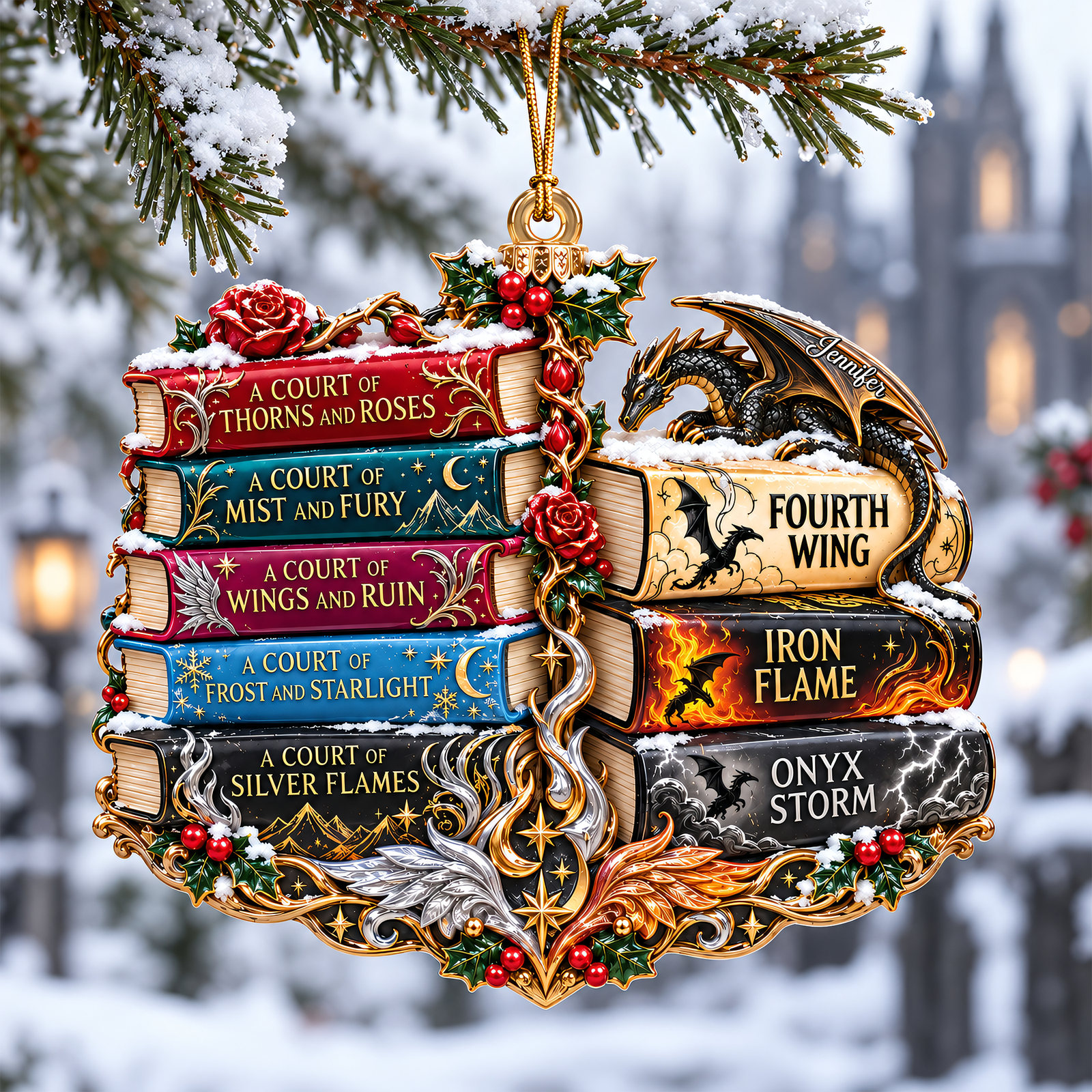 Enchanted Fantasy Books Acrylic Ornament - Personalized Gifts For Book Lovers 06NAQN300926-Homacus