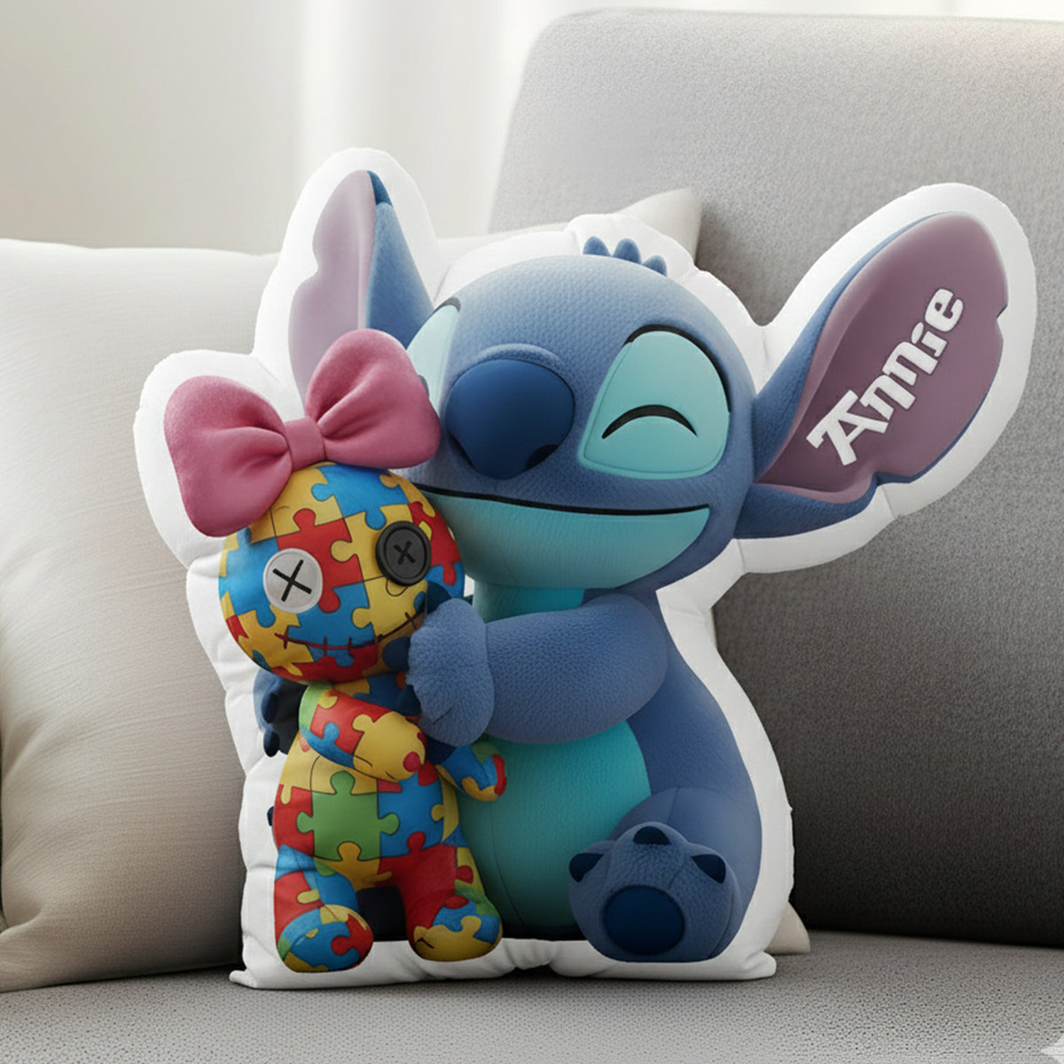 Cute Island Creature Pillow - Personalized Gifts For Autism Awareness 04NALU051225-Homacus
