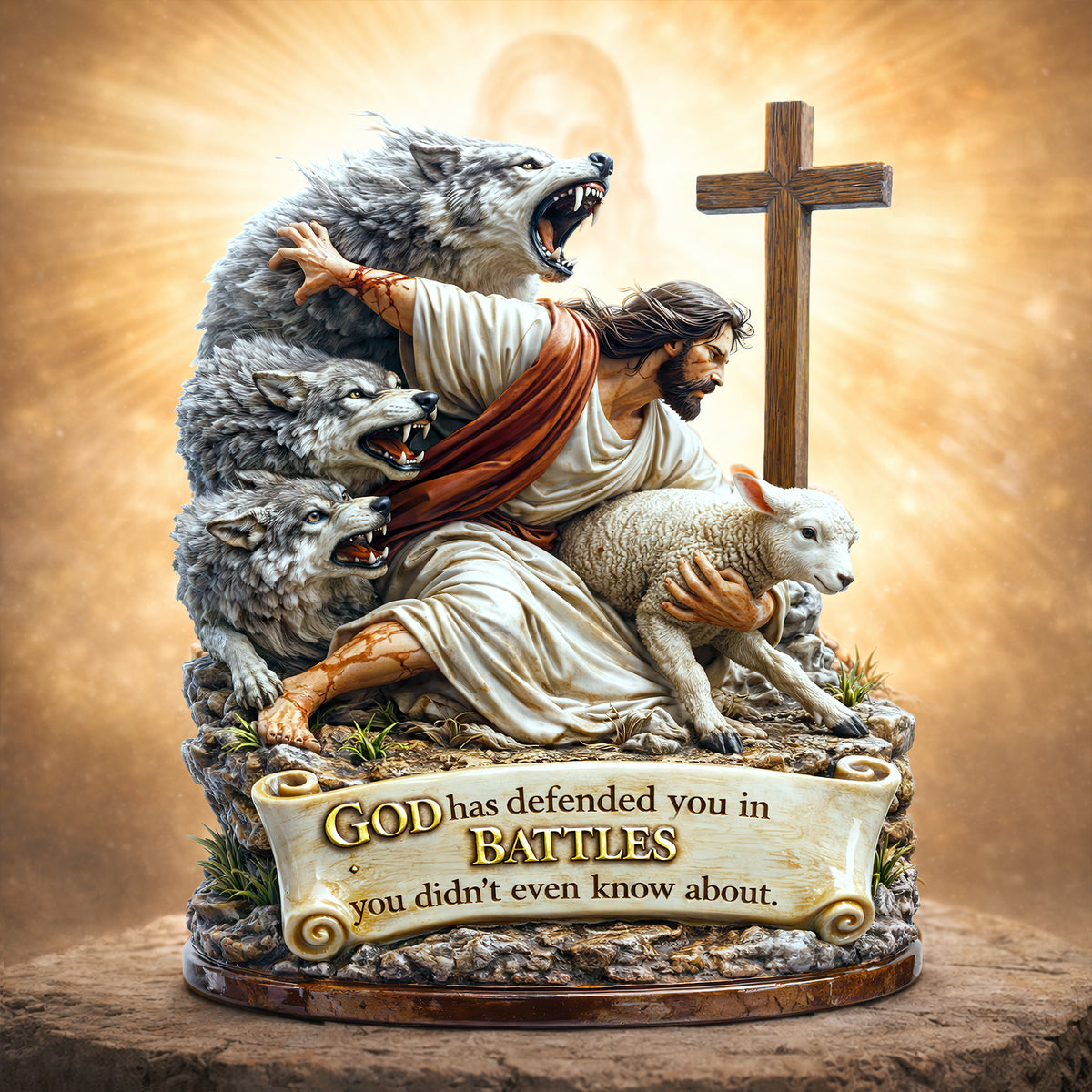 Strength Through Christ Acrylic Plaque - Gifts For Christian 03HULU280226-Homacus