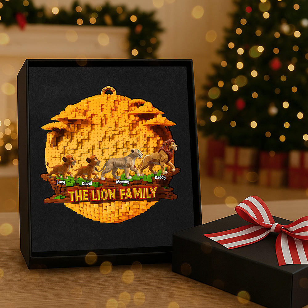 Christmas Family Ornament - Personalized Gift For Family Christmas Ornament 02OHTA151025-Homacus