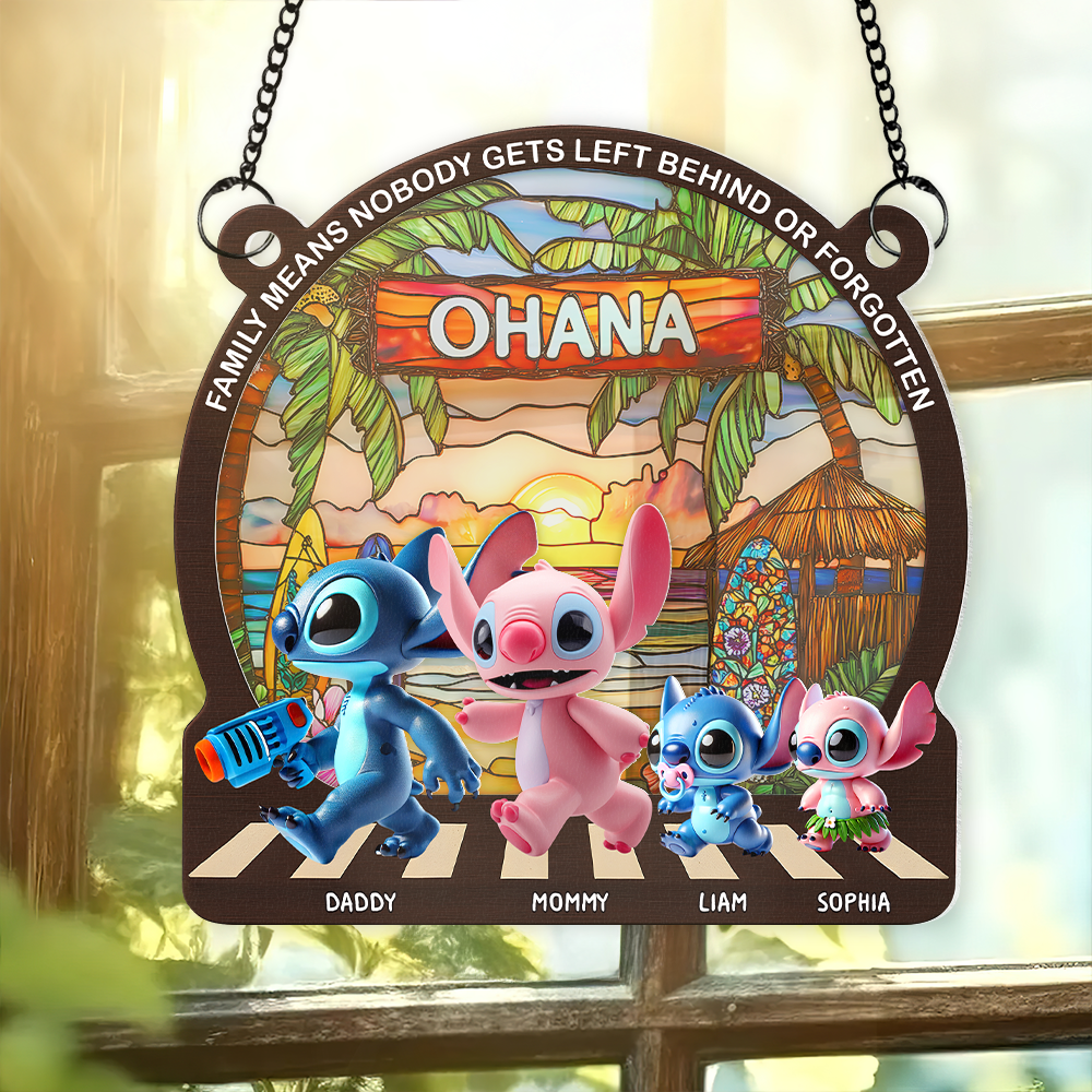 Family Window Hanging Suncatcher Ornament Personalized Gifts For Family 02tgpu230525-Homacus