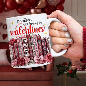 Customized Gifts For Book Lovers White Mug Valentine 02XQLU111224-Homacus