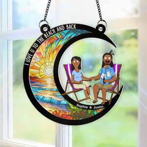 Personalized Gifts For Couple Window Hanging Suncatcher Ornament 03topu110225hg-Homacus