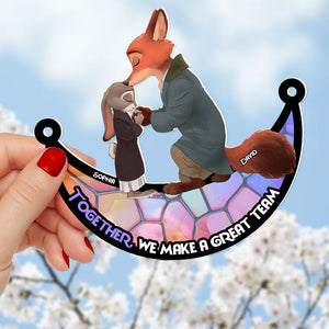 Personalized Gifts For Couple Suncatcher Ornament 05KADT060624-Homacus