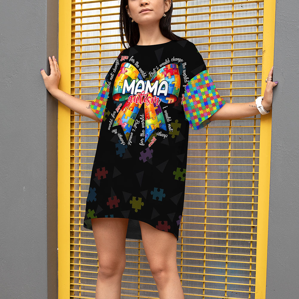 Gifts For Autism Mom Raglan Dress Autism Awareness 05XQMH180325-Homacus