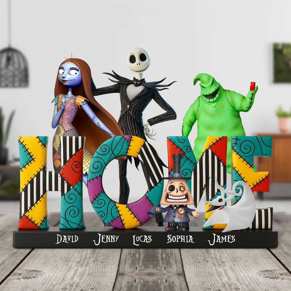 The Spooky Family Acrylic Plaque - Personalized Gifts For Family 01OHTN300525-Homacus