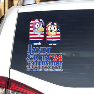 Gift For Cartoon Fans Car Decal, Funny Election 03NAMH190724-Homacus