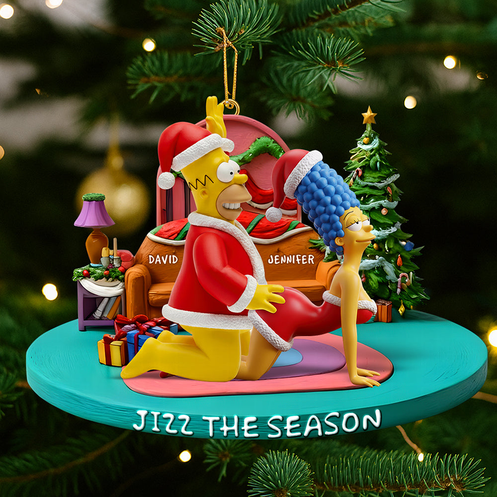 Mischievous Couple Fun Christmas Ornament – Personalized Gifts For Couple 02qhqn160925-Homacus